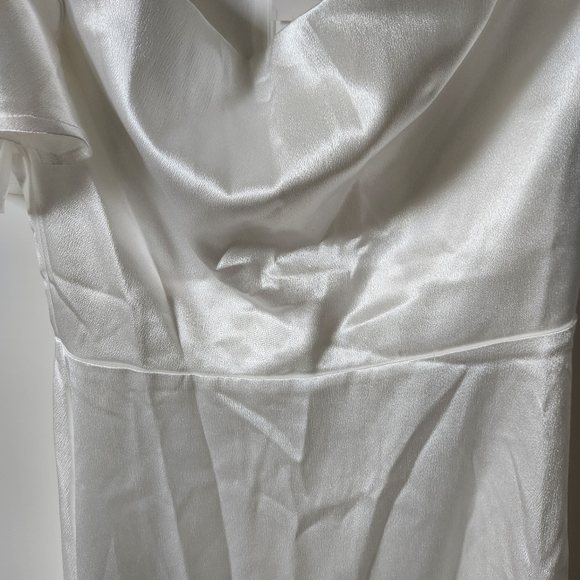 MORRISDAY White satin dress Size S new - Picture 6 of 11